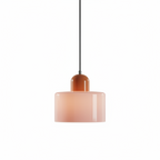 Geometryczna Lampa Wisząca Kolorowe Szkło Regulowana Wysokość