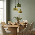Geometryczna Lampa Wisząca Kolorowe Szkło Regulowana Wysokość 3