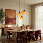 Geometryczna Lampa Wisząca Kolorowe Szkło Regulowana Wysokość 5