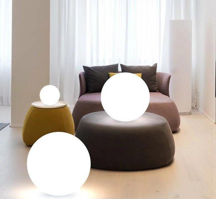 Nowoczesna Lampa Stojąca Ogrodowa Szkło Wodoodporna LED 8