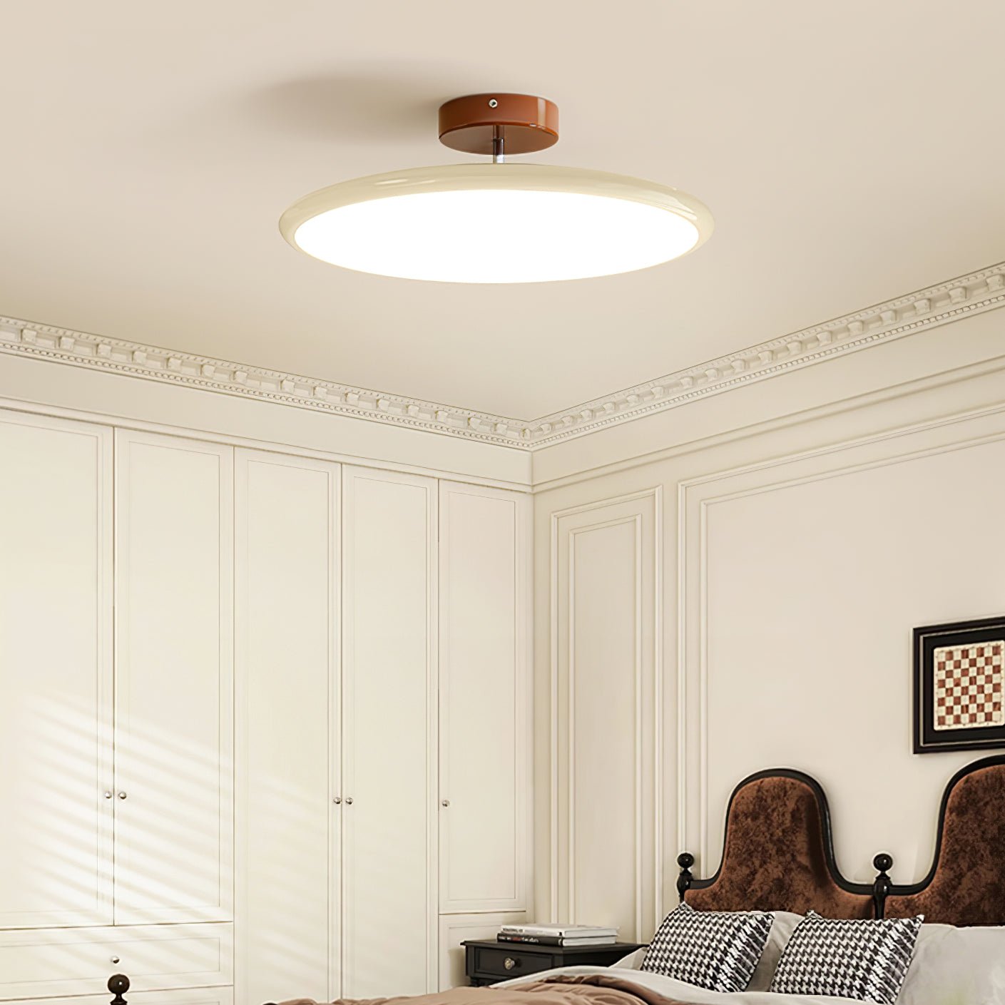 Nowoczesna Lampa Sufitowa LED Metal Regulowana Okrągła 6