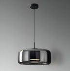 Nowoczesna Lampa Wisząca Dymione Szkło Regulowana Długość 5