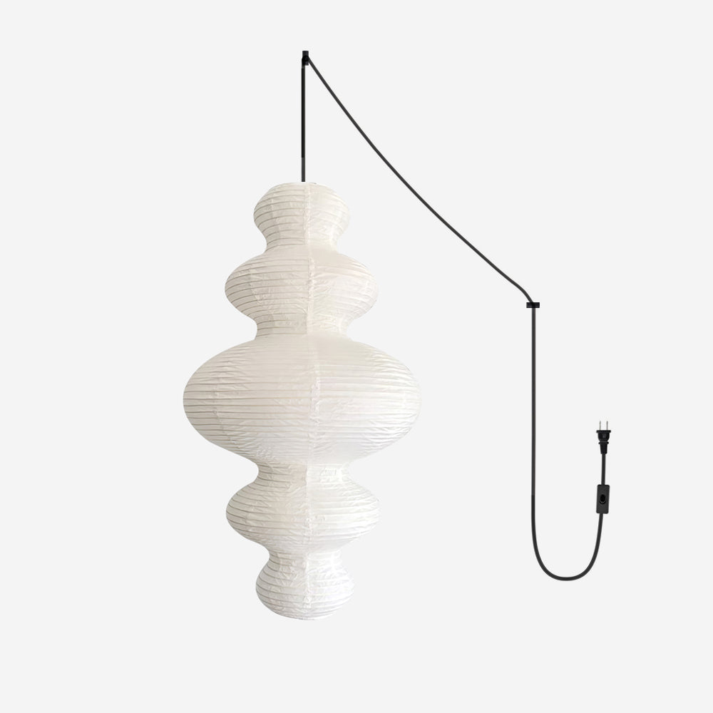 Nowoczesna Lampa Wisząca Klosz z Papieru Ryżowego 47 cm 1