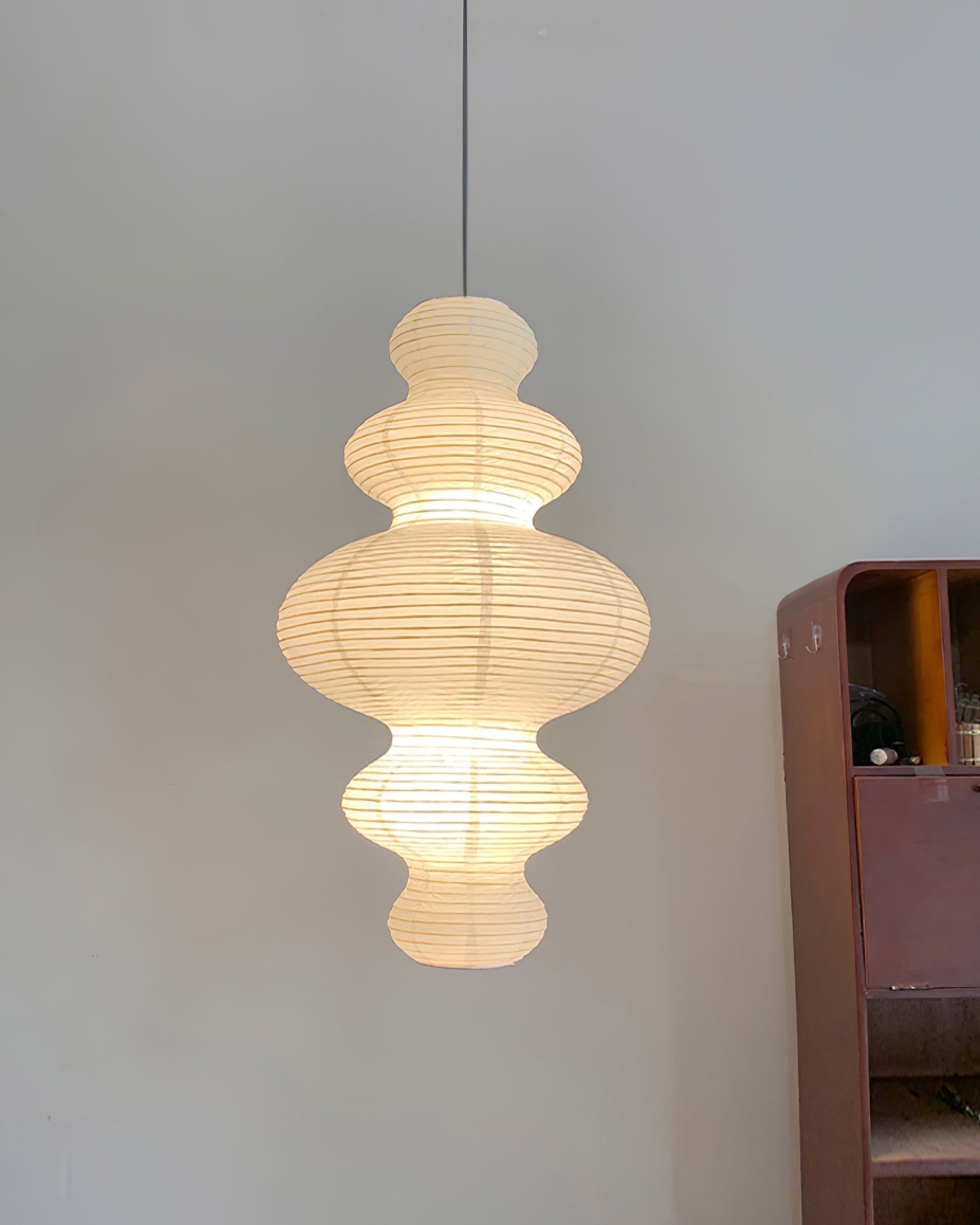 Nowoczesna Lampa Wisząca Klosz z Papieru Ryżowego 47 cm 7