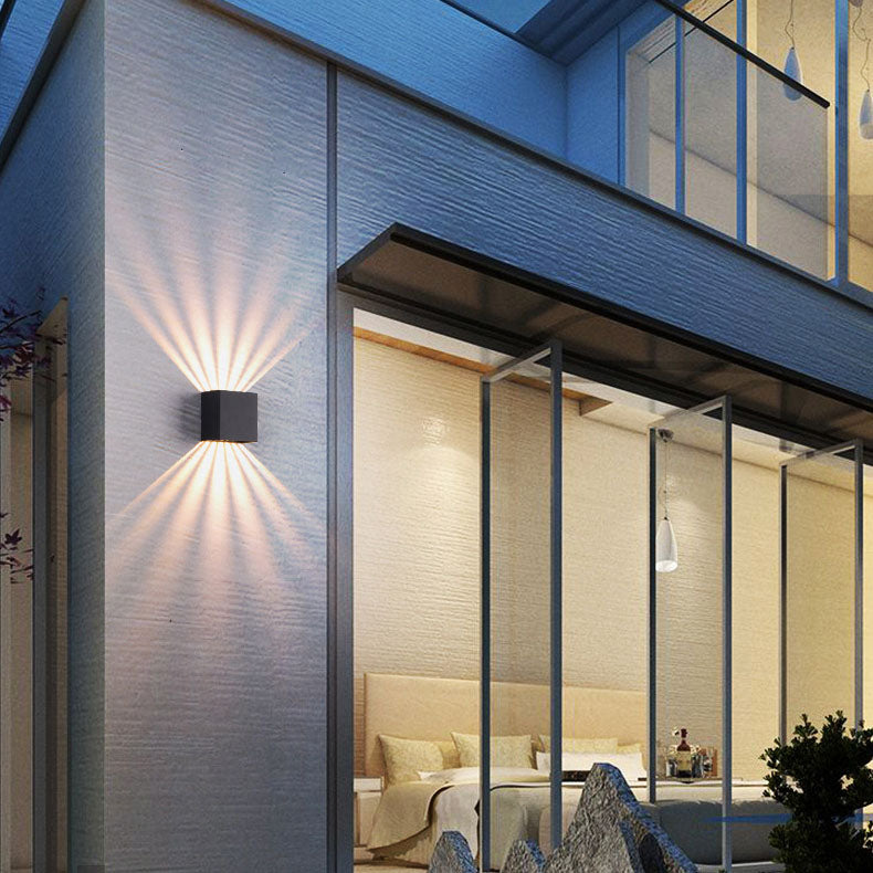 Nowoczesny Kinkiet Zewnętrzny Aluminium LED Wodoodporny 8