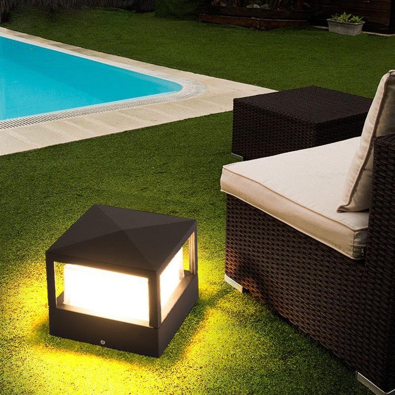 Nowoczesny LED Kinkiet Zewnętrzny Aluminium Wodoodporny 8